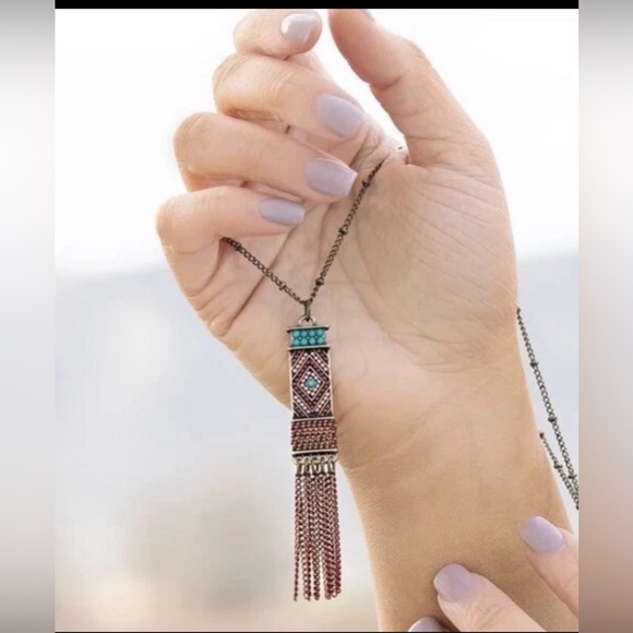 Plunder Jewelry - Plunder Design Jewelry Vera Louise Antique Tassel Bead Pendant Necklace NWOT
